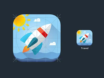Travel Icon design flat icon ios7 palette style travel ui yummy