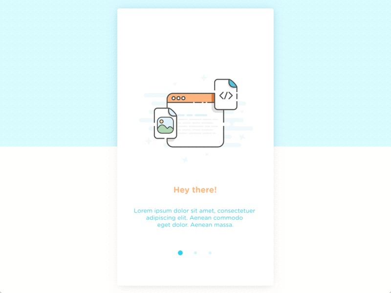 Onboarding Animation animation application design flat flow icons illustrations ios m8s minimal ui ux