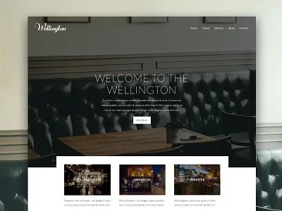 Pub Template Design design drink food photoshop pub restaurant template web webdesign website