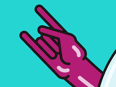 Nudo color colorful fun hand hands illustration playful screensaver