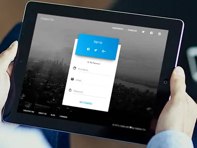Sign Up Page bootstrap bootstrap material bootstrap ui kit material design material kit