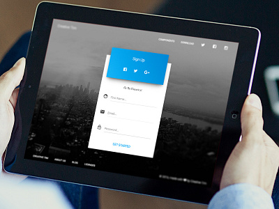 Sign Up Page bootstrap bootstrap material bootstrap ui kit material design material kit