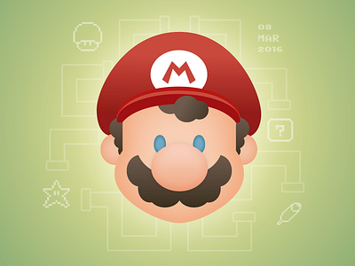 Super Mario Bros design fanart game illustration mario