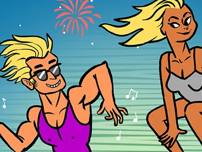 Art is Rad art digital illustration photoshop rad surfers surfing