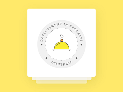 Development in Progress Card card circular code coming development landing line icon portfolio soon teaser
