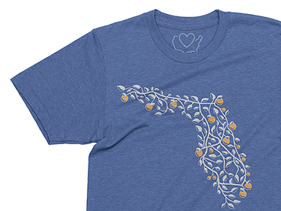 All Roads Home lead to Florida 50 states apparel florida illustration oranges state tshirt tshirt tshirt design usa