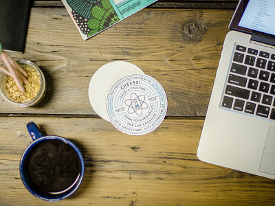 Letterpress Coaster Cards cards coasters letterpress office syracuse