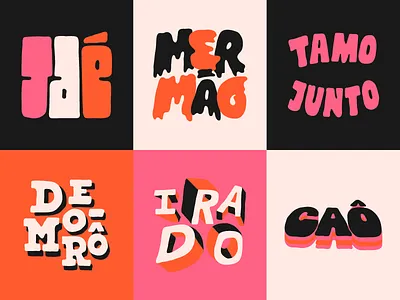 letterad collection: girias caô jaé letterad lettering slangs type typography