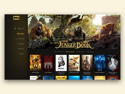 Daily UI 025 - Tv App 025 app daily ui movies tv tv app ui
