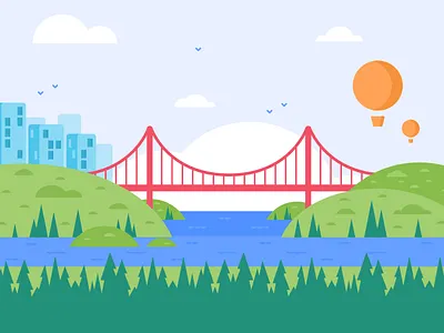 Illustration | "Facebook Landscape" animation artwork design doodle facebook freelance fun illustration storyboard