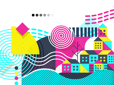 G&M Website - Capabilities - Print & Packaging abstract city cmyk flow mark paper pattern printers mark printing registration texture wave