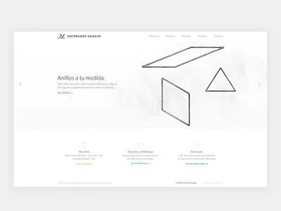 Web Design clean design construction construction materials mexico minimal design web design
