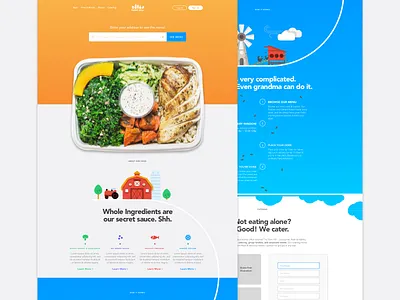 farmhill.com redesign barn homepage icon illustration landing redesign sketch ui ux windmill