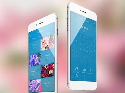 iPlant app app design gardening minimum outdoor pants planting ui ux