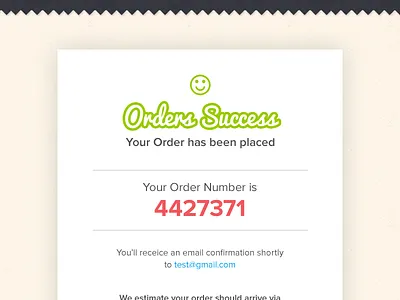 Prinagram - Order status page checkout order order page success