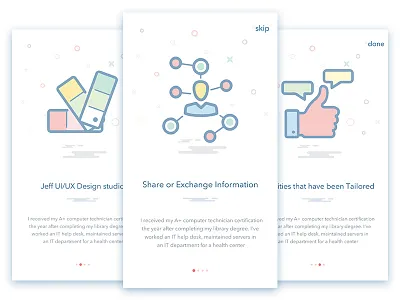 Mobile app flat walkthrough app clean design flat illustration mobile ui ux vector walkthrough