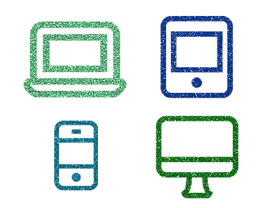 Blinking Responsiveness blink glitter dust mobile icons responsive icons