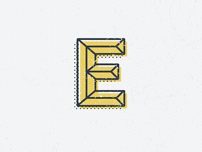 E brand detroit e eiman halftone logo personal logo