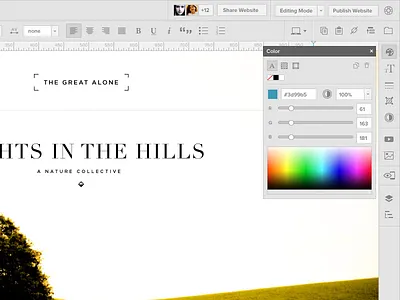 Website Builder Prototype cms drag and drop ui design website builder