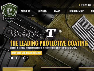 HV-Tech Website Design gun website military website website design