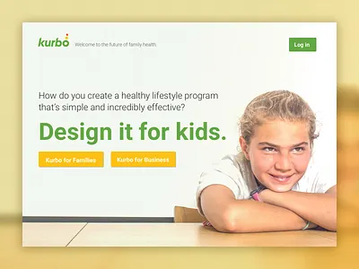 Kurbo Health Splash Page landing page splash page web