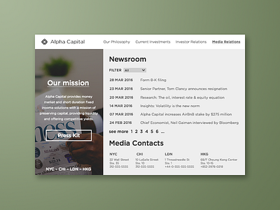 051 Press Page 051 daily ui investment bank money green practice press page ui