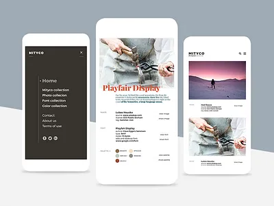 Mytico Mobile UI/UX design design minimal mobile mockup typo ui uidesign ux web webdesign website