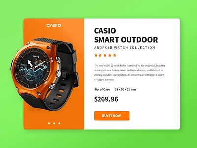 Casio Smart Outdoor design layout product card ui vietnam watch