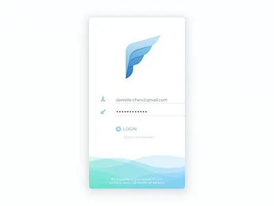 Email Client Login Screen app client email icon ios mail pigeon screen signin signup wing