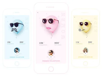 Sunglass app concept design ios mobile app sunglass ui ui design ux