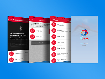 Total Mobile App app beacon gas mobile payment red station ui