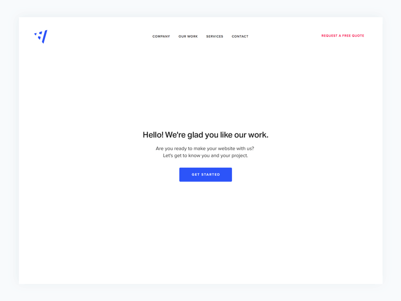 Request a Free Quote animation clean design gif graphics motion quote request ui ux web