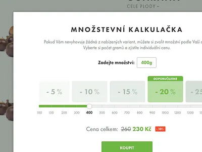 Quantity calc calc clean green simple