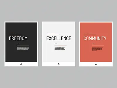 Antioch Values 2 brand church posters series typography values