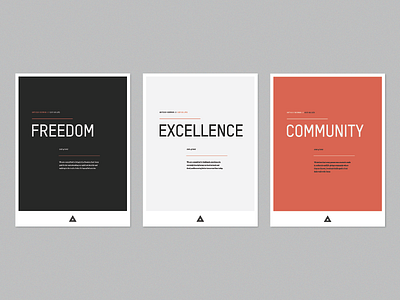 Antioch Values 2 brand church posters series typography values
