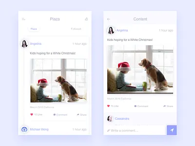 Plaza app chat data dog icon messages plaza rankings sketch ui
