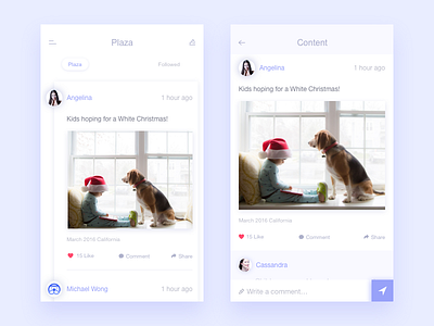 Plaza app chat data dog icon messages plaza rankings sketch ui