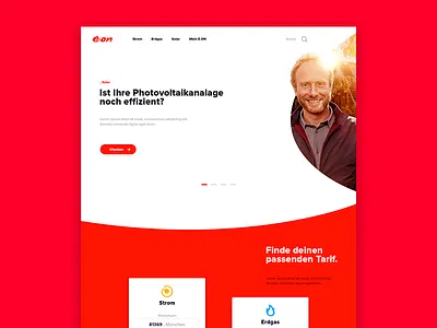 Re-imagine E.ON clean energy eon redesign ui user interface website