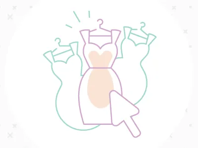 Dress Rental Icons design dresses fashion icon icon design icons shop web design
