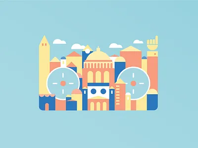 DCity Boom boombox capital city flat geometric illustration monument shape shapes washington dc