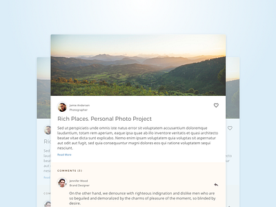 Nick Parker Daily UI #38 adobexd blog comments daily photo post share ui userpic ux
