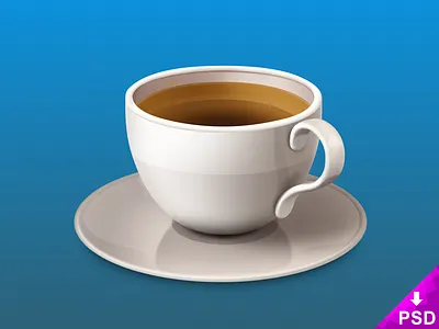 Tea Cup Icon cup design free freebie icon new photoshop psd simple tea white