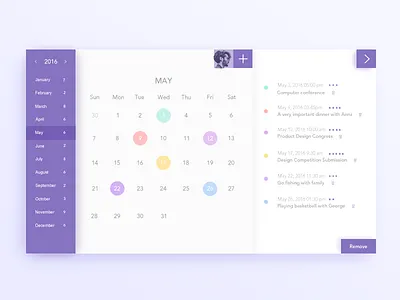 Calendar design calendar