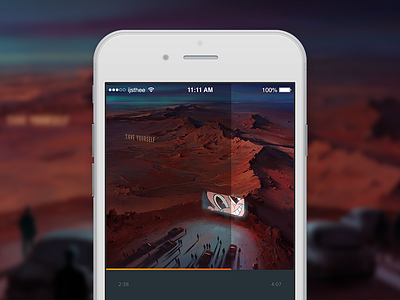 DailyUI #009 Music Player dailyui dailyuichallenge ios iphone material design music music player player sbtrkt ui uidesign ux
