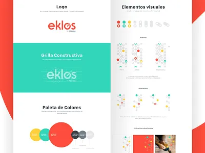 Eklos Guidelines brand branding guidelines identity landing logo ui