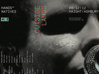 Outside Lands california concert poster design system letters rebrand san fran type type design