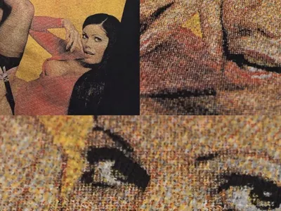 Fine Southern Gentlemen art design execution halftones handmade screenprinting