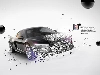 #onemillionreasons 3d audi c4d illustration parallax sphere webgl