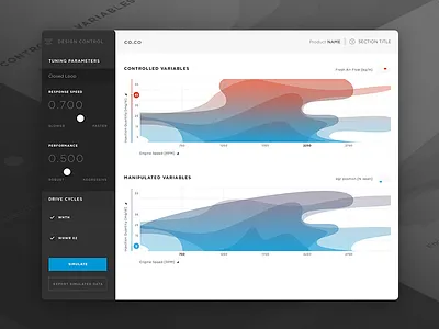Engine Tuning iPad App auto clean dashboard design design language ios ipad ui