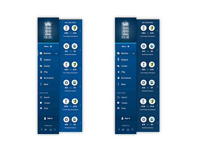 Vertical Nav Concept australia cricket england fixtures match nav navigation vertical nav vertical navigation